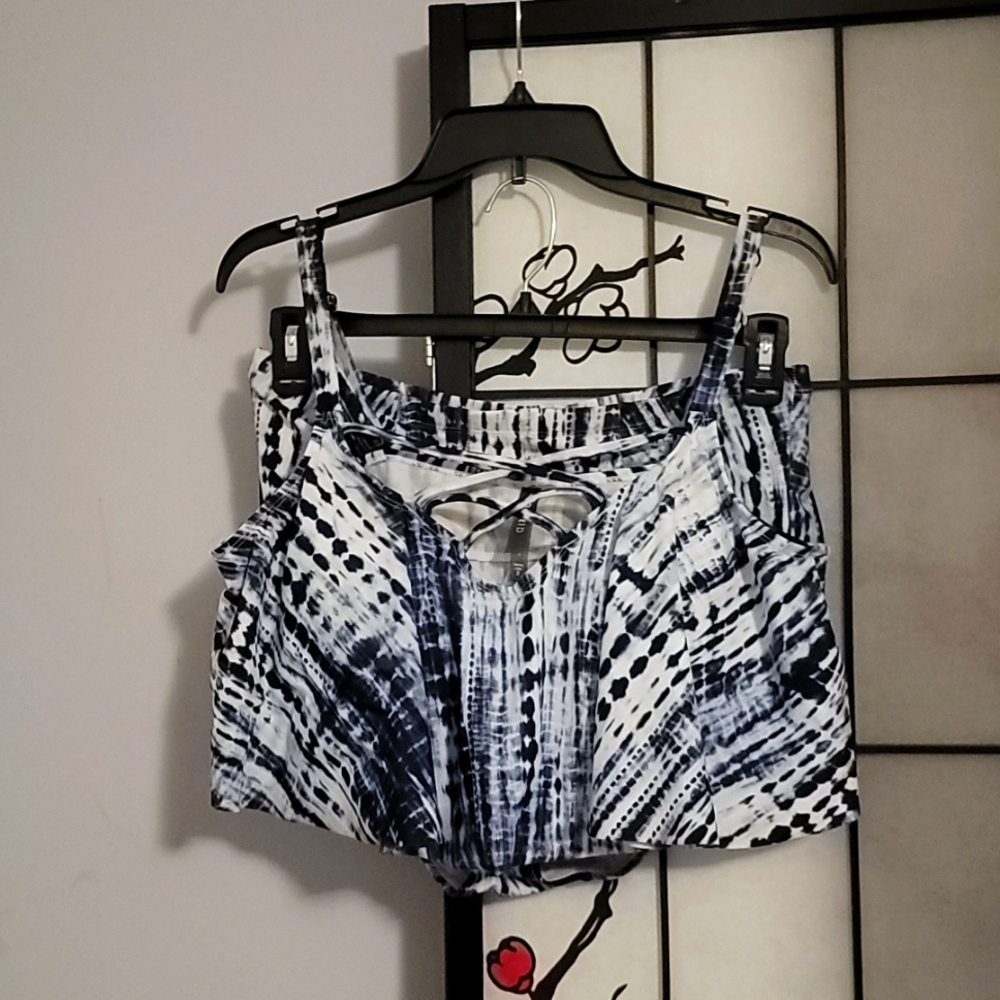 Torrid Tie-Dye Blue Bikini Swimsuit Top